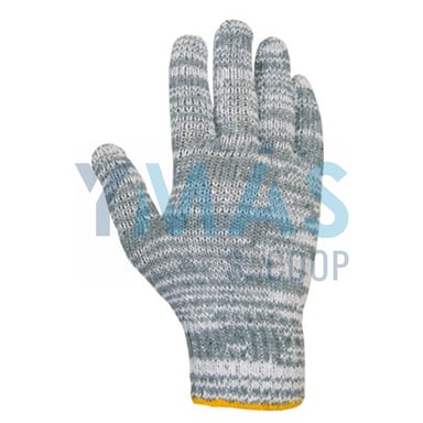 GUANTE LANA GRIS BLANCO 10