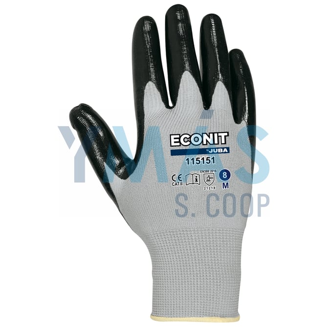 GUANTE ECONIT NYLON PALMA NITRILO 9