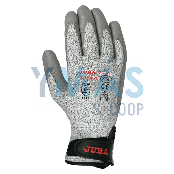 GUANTE FIBRA DYNEEMA PALMA PU GRIS XL