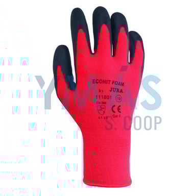 GUANTE ECONIT FOAM NYLON PALMA NITRILO 6