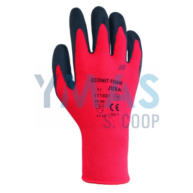 GUANTE ECONIT FOAM NYLON PALMA NITRILO 6