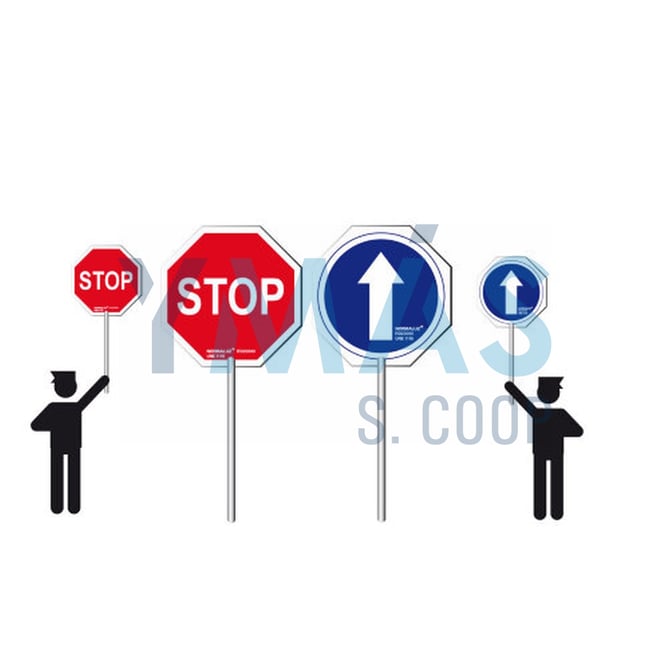 SEÑAL STOP-PASO CON MANGO