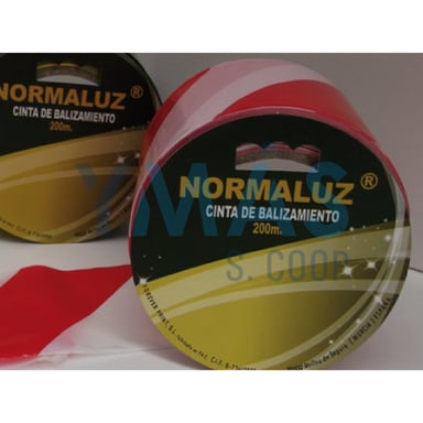 ROLLO CINTA SEÑALIZACION 7,5CMX200M BL-ROJA G.200