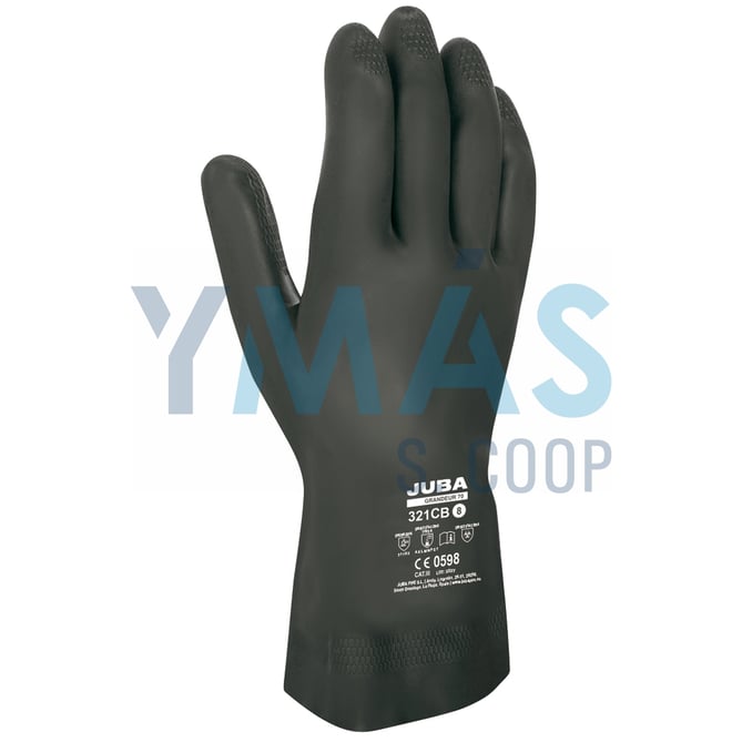 GUANTE GRANDEUR 70 LATEX NEOPRENO NEGRO 8-8,5