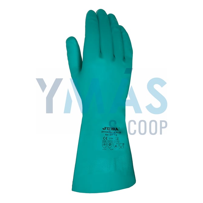 GUANTE INTERFACE PLUS NITRILO FLOCADO 10