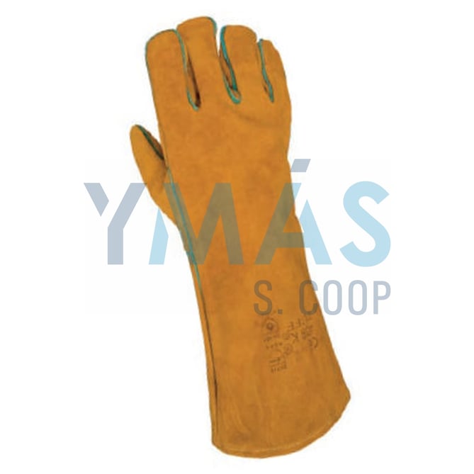 GUANTE SOLDADOR SERRAJE NARANJA HILO KEVLAR T-10