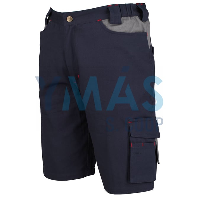 PANTALON CORTO STRETCH MULTIBOLSILLOS AZUL XL