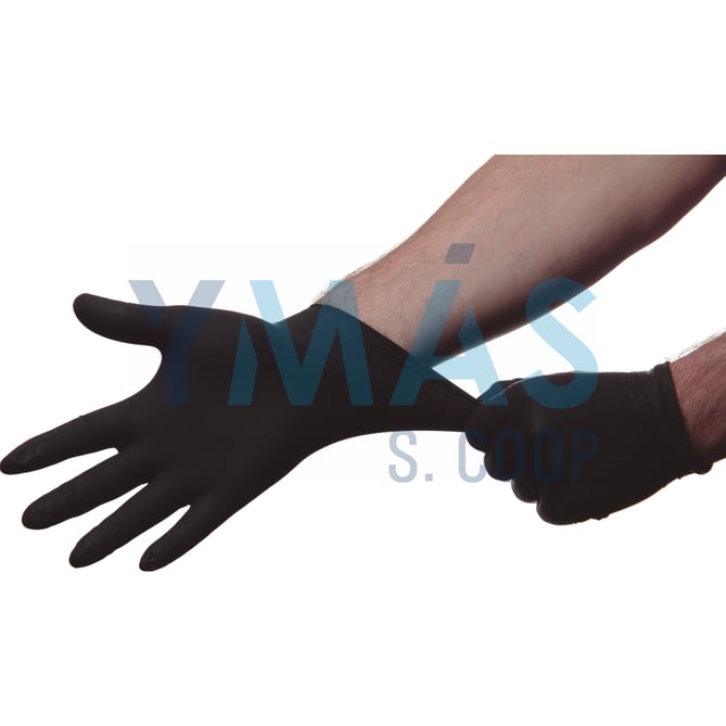 sUANTE NITRILO DESECHABLE S/POLVO NEGRO 100 UNID P
