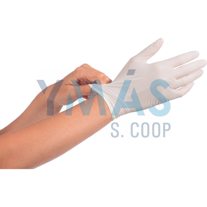 GUANTE LATEX DESECHABLE CON POLVO 100 UNIDADES P