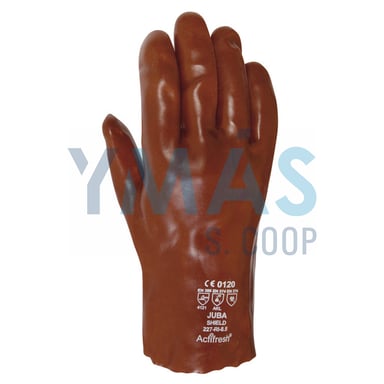 GUANTE PVC DOBLE CAPA LARGO 27CM 8.5