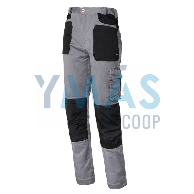 PANTALON STRETCH GRIS NEGRO S