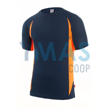 CAMISETA TECNICA MANGA CORTA AZUL NARANJAL
