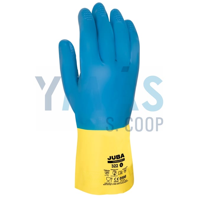 GUANTE LATEX/NEOPRENO CONQUEROR II QUIMICO 9