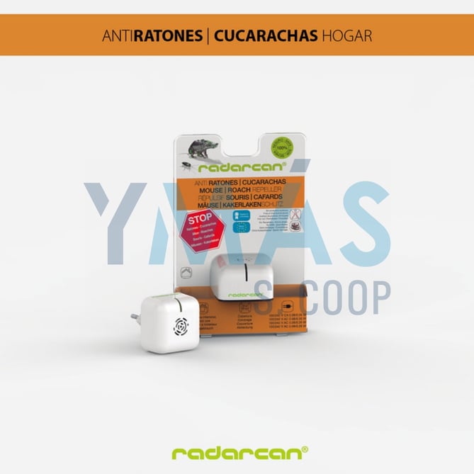 AHUYENTADOR RATONES CUCARACHAS DOMESTICO 25M2