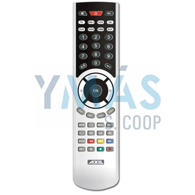 MANDO UNIVERSAL 8 EN 1 PLATA