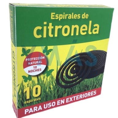 ESPIRAL CITRONELA ANTIMOSQUITOS EXTERIOR 10 UNID