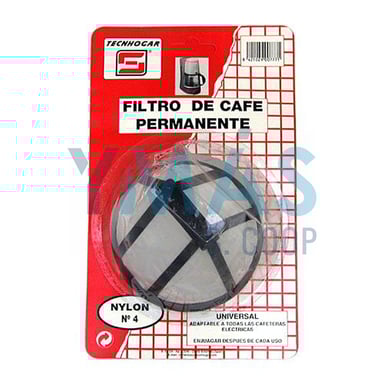 FILTRO CAFE PERMANENTE 1X4
