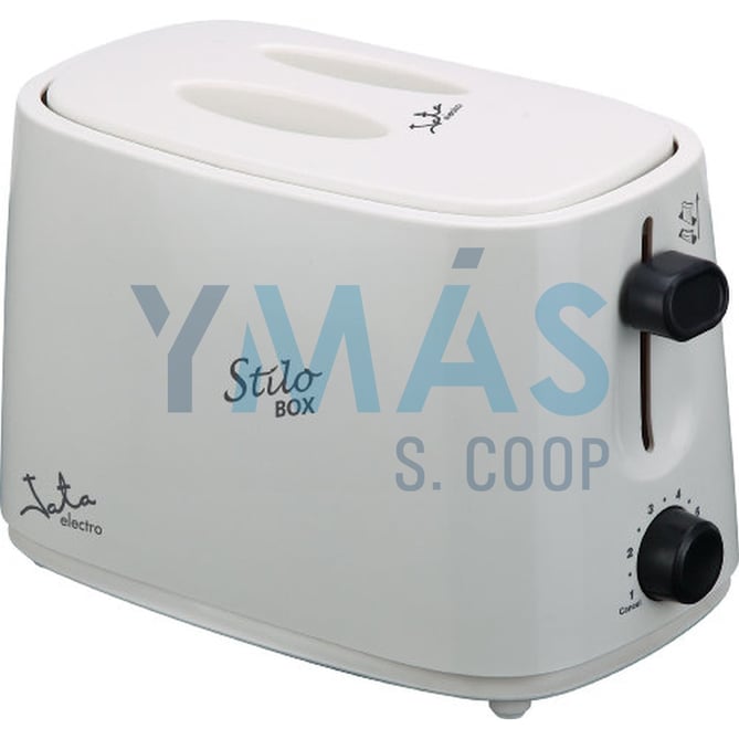 TOSTADOR 750W 2 REBANADAS ANCHAS BLANCO TOQUE FRIO