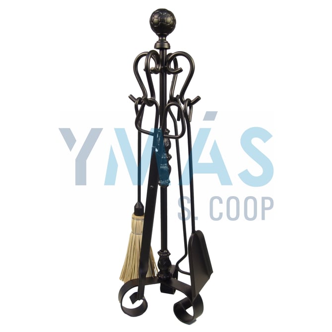 JUEGO ACCESORIOS CHIMENEA 4 PIEZAS
