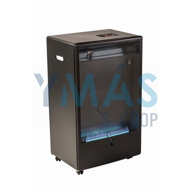 ESTUFA GAS LLAMA AZUL 4,2KW NEGRA