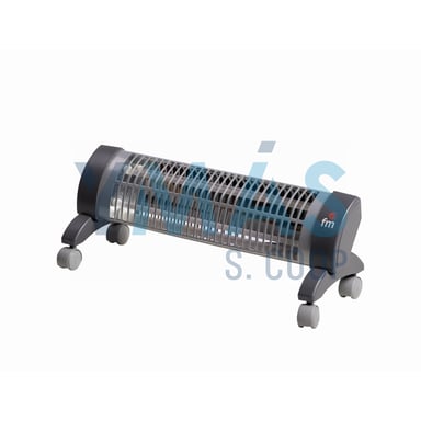 RADIADOR ELECTRICO RUEDAS 2 BARRAS 600/1200W