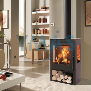 ESTUFA LEÑA CORAL 3V 5.5 KW ECODESIGN