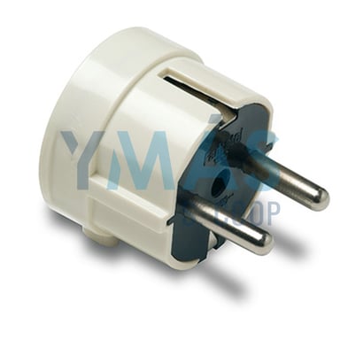 CLAVIJA ACODADA 4,8MM TT 16A-250 BLANCO