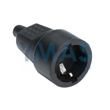 BASE MOVIL TT PVC GOMA 16A-250V NEGRO