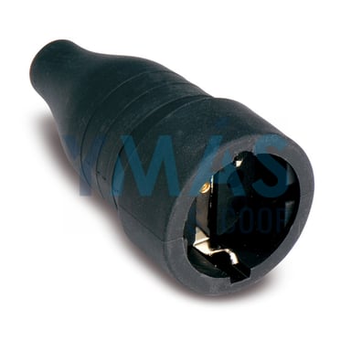 BASE MOVIL TT GOMA IP-44 16A-250V NEGRO