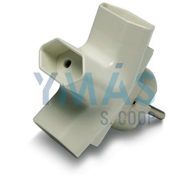 ADAPTADOR TRIPLE 4.8MM 10A-250V
