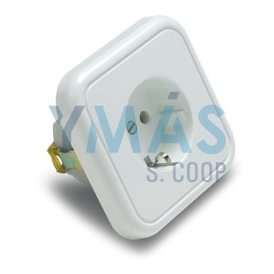 BASE EMPOTRAR PORCELANA TT 16A-250V