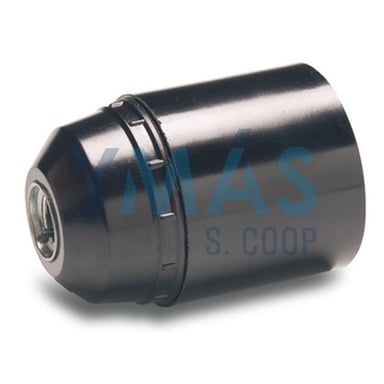 PORTALAMPARAS LISO E-27 NEGRO