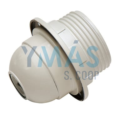 PORTALAMPARAS ROSCADO+ARANDELA E-27 BLANCO