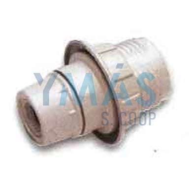 PORTALAMPARAS ROSCADO+ARANDELA E-14 BLANCO