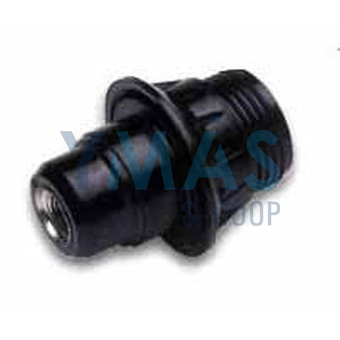 PORTALAMPARAS ROSCADO+ARANDELA E-14 NEGRO