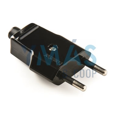 CLAVIJA PLANA 10A-250V NEGRO