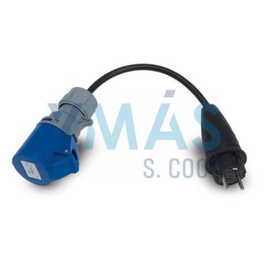 CLAVIJA IP44 2P+TTL BASE 2P+T CABLE 25CM