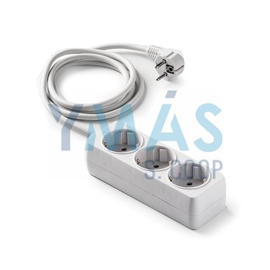 BASE MULTIPLE 3 TOMAS TT 1,5M BLANCO