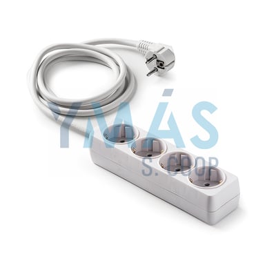 BASE MULTIPLE 4 TOMAS TT 1.5M BLANCO