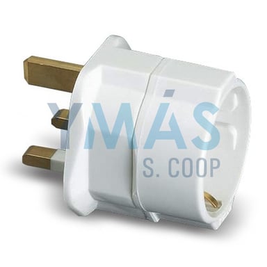 ADAPTADOR INGLES EUROPEO 10A 250V