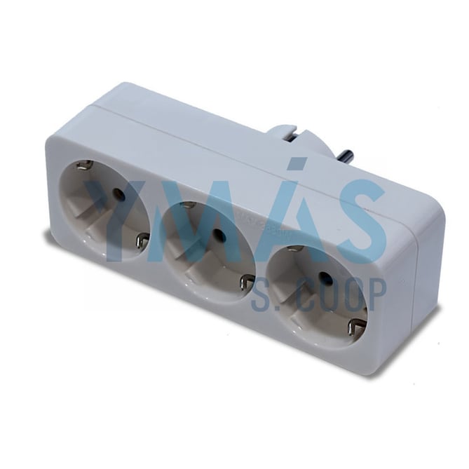 ADAPTADOR TRIPLE TT FRONTAL 16A-250V