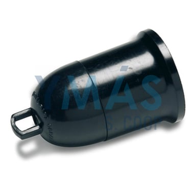 PORTALAMPARA PROVISIONAL OBRA E-27 NEGRO
