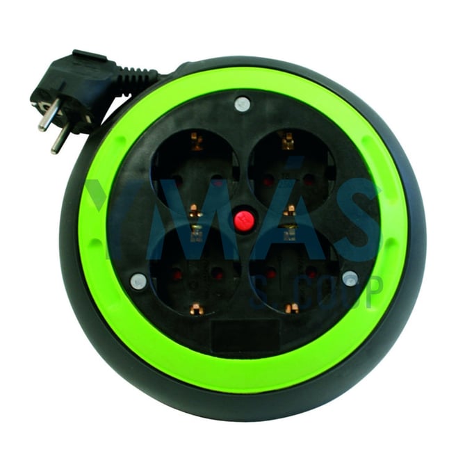 PROLONGADOR 4 TOMAS 4M 3X1.5MM PISTACHO