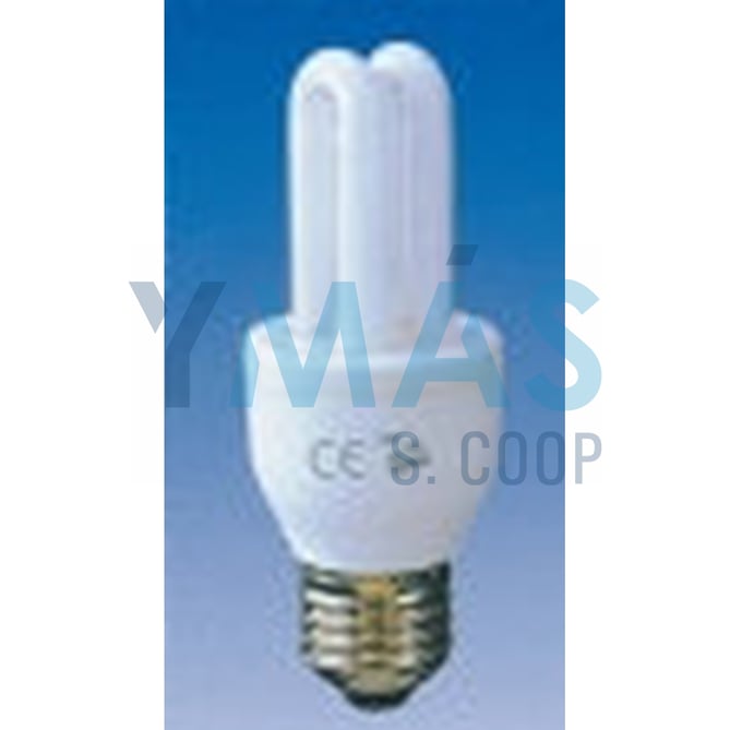 LAMPARA BAJO CONSUMO MINI 2 TUBOS E-27 5W