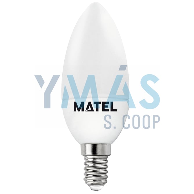 LAMPARA LED VELA E14 5W CALIDA 450 LUMENS