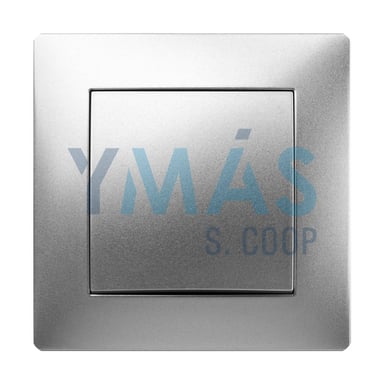 PULSADOR 10 A 250 ALUMINIO HABITAT 15