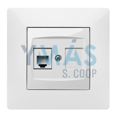 TOMA TELEFONO RJ11 BLANCO HABITAT 15