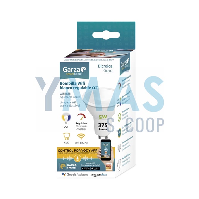 LAMPARA WIFI REGULABLE CCT 5W 375 LUMENS