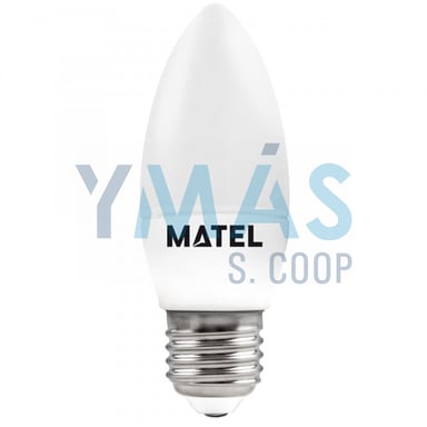 LAMPARA LED VELA E27 5W CALIDA 450 LUMENS