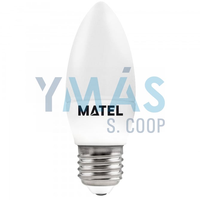 LAMPARA LED VELA E27 5W CALIDA 450 LUMENS
